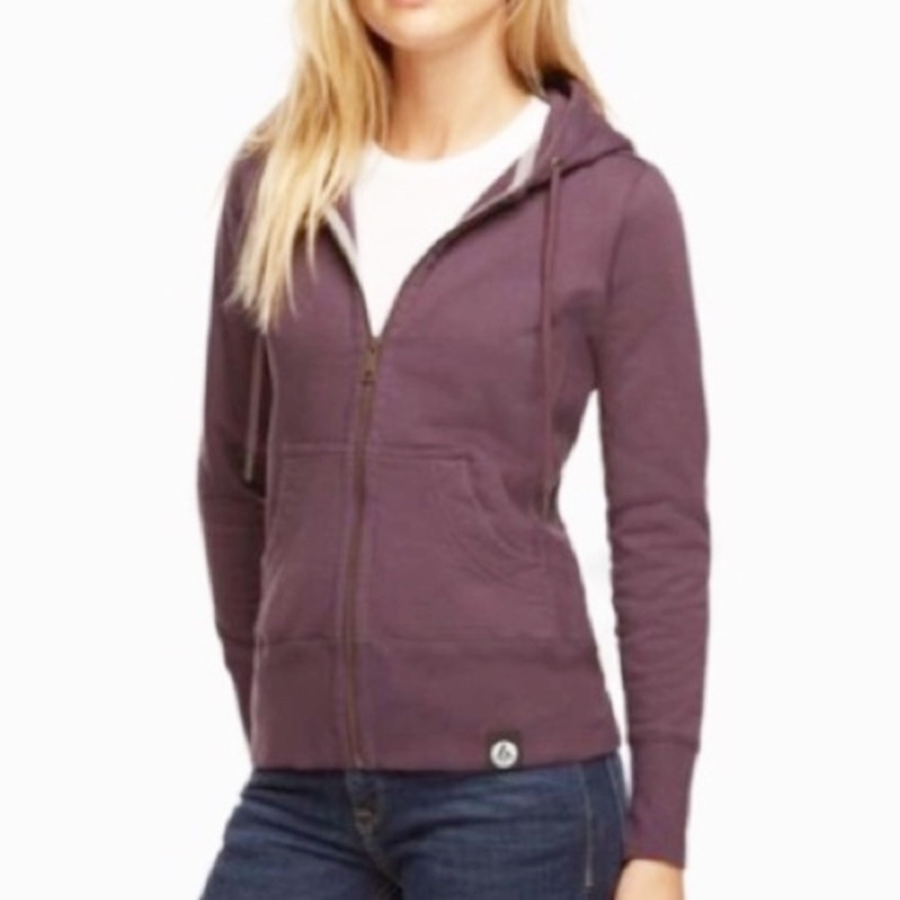 American Giant | Full Zip Purple Hoodie